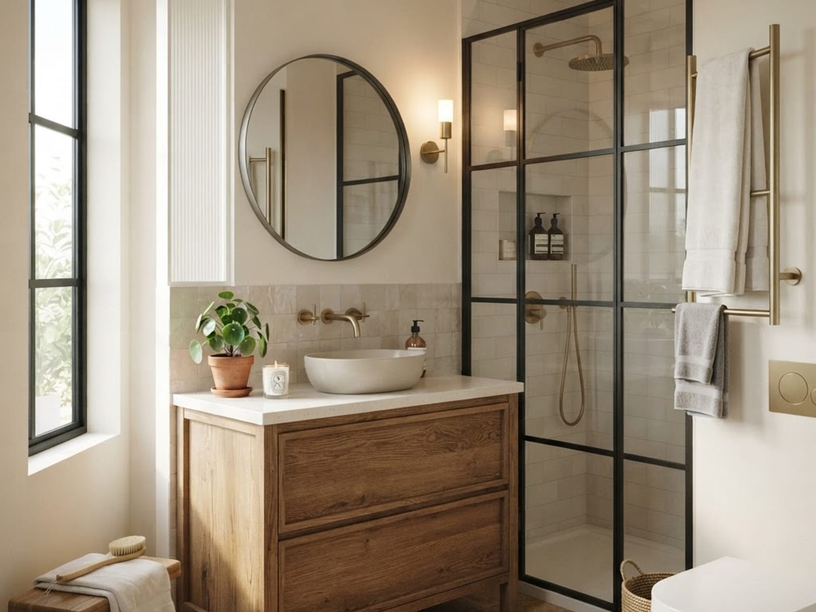 Remodelación Integral de Baños en Cali — Ambiente final habitado (proyecto Integra Espacios)